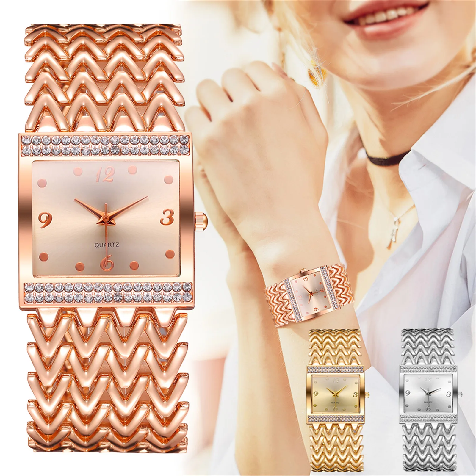 Fashion diamond square digital quartz watch 1pc versatile watch 2021 Korean new fashion trend watch round watch niche design
Fashion diamond square digital quartz watch 1pc versatile watch 2021 Korean new fashion trend watch round watch niche design