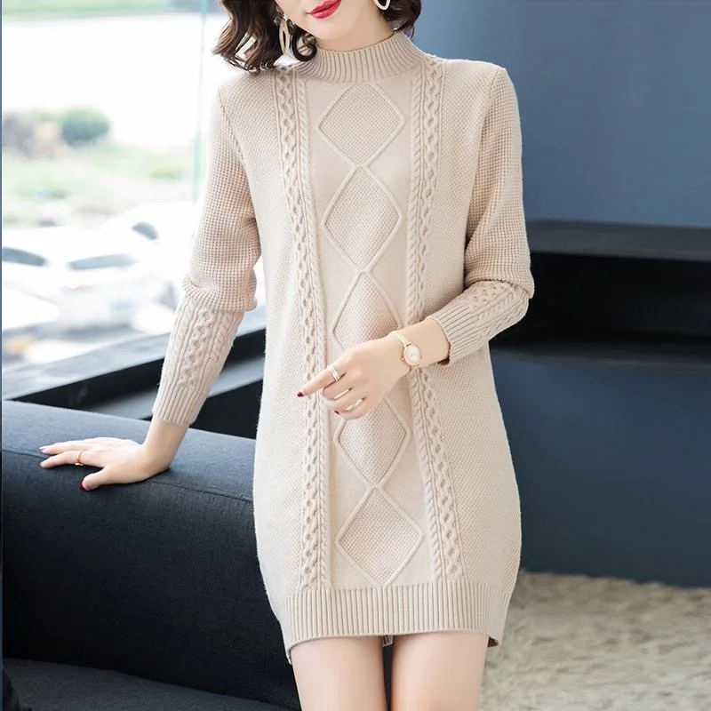 Big size Autumn winter thick long Sweater Pullovers Women casual warm hemp flowers half turtleneck Sweater female knit Jumpers
Big size Autumn winter thick long Sweater Pullovers Women casual warm hemp flowers half turtleneck Sweater female knit Jumpers