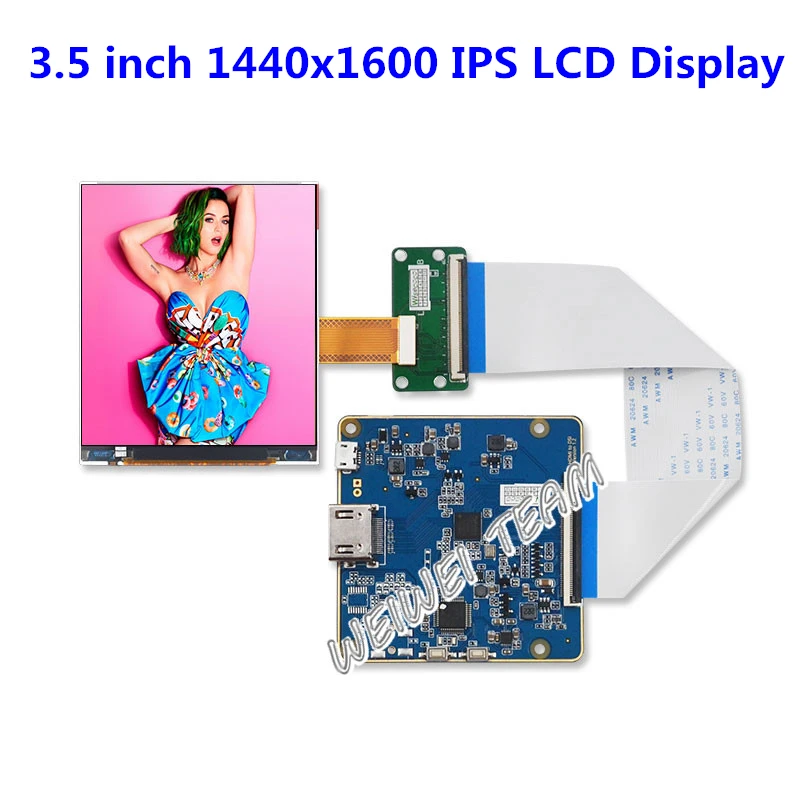 3.5 inch IPS LCD Screen LPM035M407B Display High Resolution 1440x1600 to Mipi Driver Board 615 PPI For HMD VR AR Panel
3.5 inch IPS LCD Screen LPM035M407B Display High Resolution 1440x1600 to Mipi Driver Board 615 PPI For HMD VR AR Panel