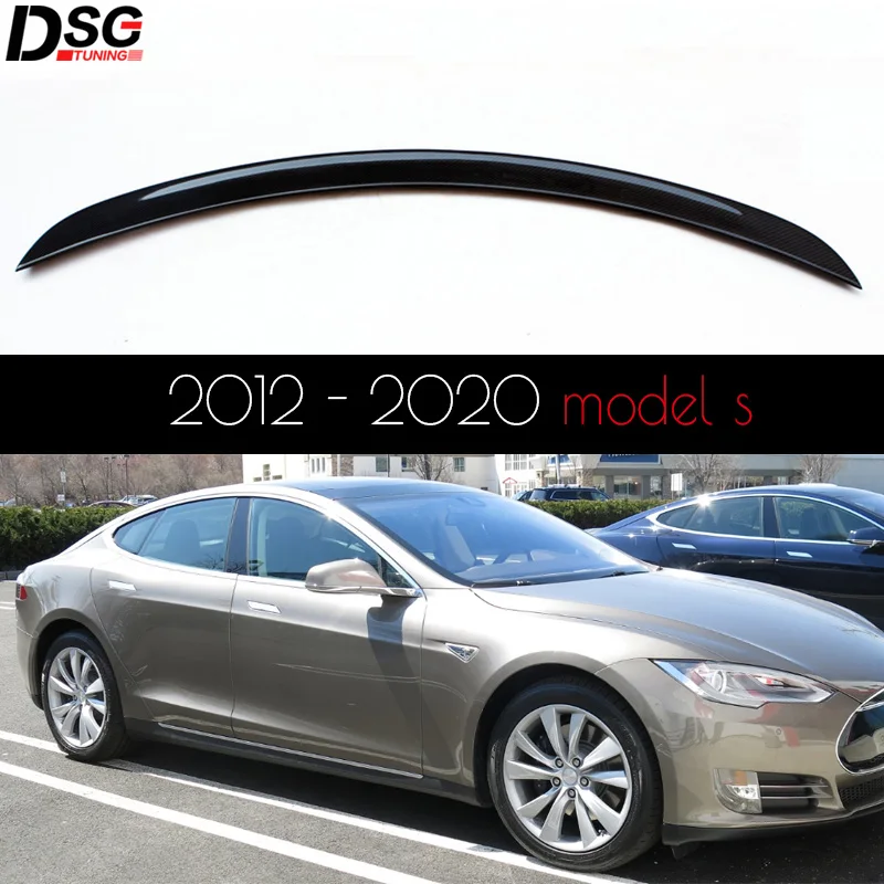 OE Style Carbon Fiber Rear Trunk Spoiler for Tesla Model S 2012+, Vacuum Spoiler w/ Resin, UV Cut, Won't Turn Yellow
OE Style Carbon Fiber Rear Trunk Spoiler for Tesla Model S 2012+, Vacuum Spoiler w/ Resin, UV Cut, Won't Turn Yellow