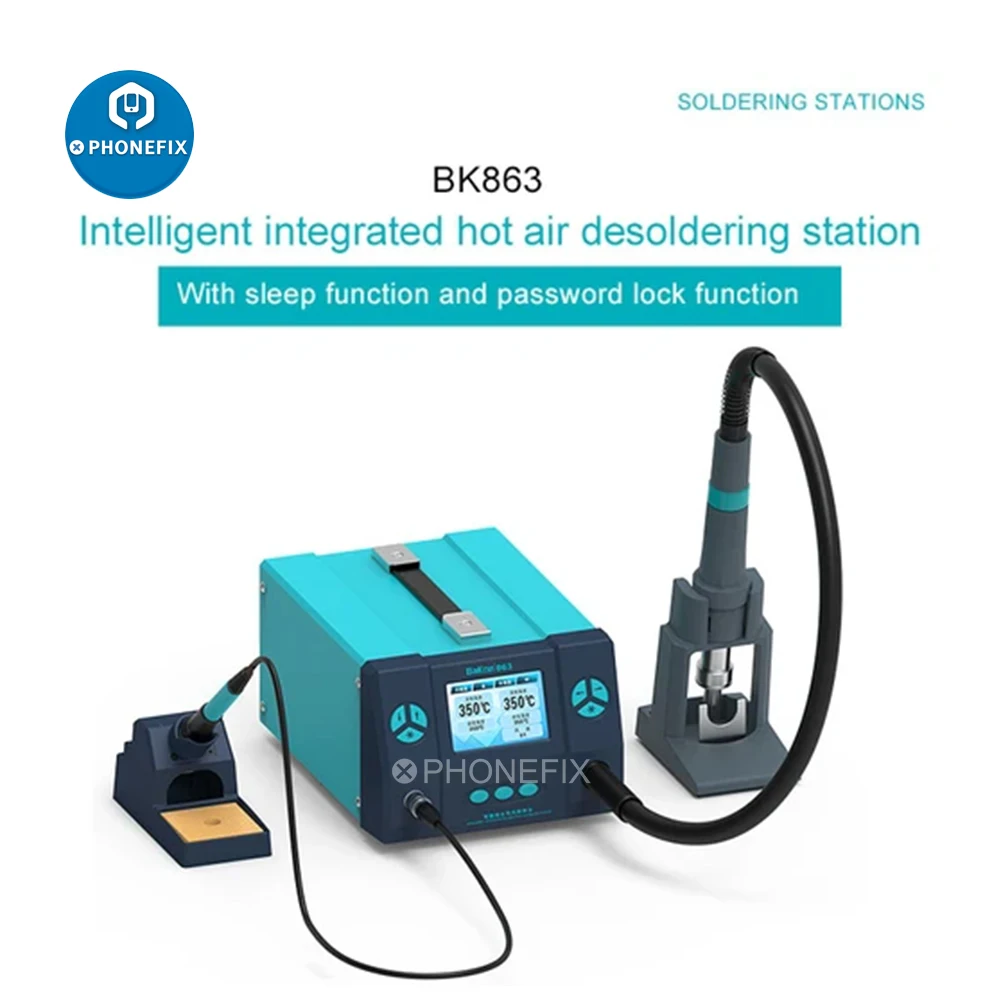 Тепловая пушка Bakon BK863, 1000 Вт, интеллектуальная станция для переделки горячим воздухом, Электрический паяльник с HD дисплеем, паяльная станция для переделки BGA
Тепловая пушка Bakon BK863, 1000 Вт, интеллектуальная станция для переделки горячим воздухом, Электрический паяльник с HD дисплеем, паяльная станция для переделки BGA