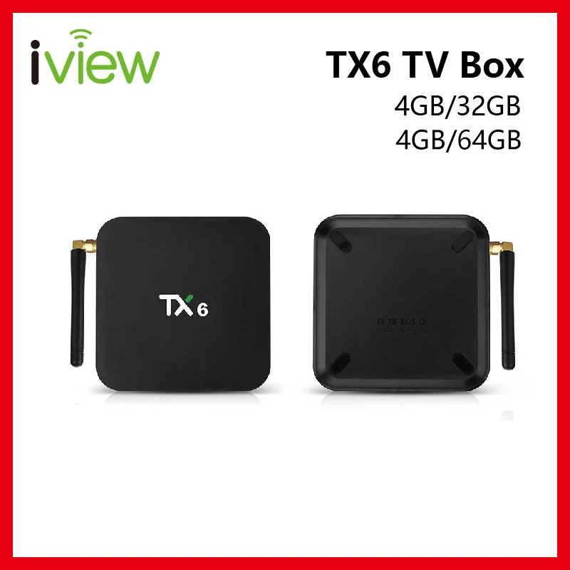 TX6 умная ТВ приставка с четырёхъядерным процессором Allwinner H6 Android 7 1 встроенным Wi Fi 2