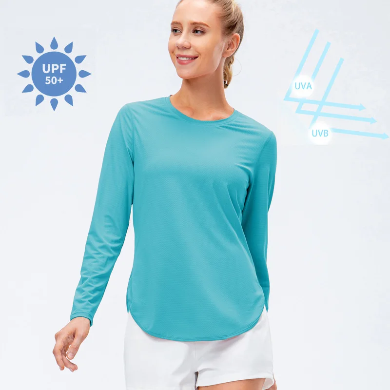 UPF50+ Women Workout Shirt Loose Long Sleeve Sports Top Breathable Quick Dry Yoga Exercise Shirt Fitness Running Clothing 
UPF50+ Women Workout Shirt Loose Long Sleeve Sports Top Breathable Quick Dry Yoga Exercise Shirt Fitness Running Clothing