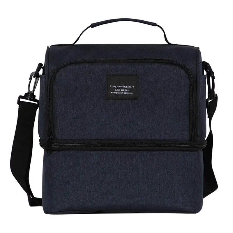 Double Decker Cooler Lunch Bags Insulated Solid Thermal Lunchbox Food Picnic Bag Multifunction Cooler Tote Handbag For Men Women
Double Decker Cooler Lunch Bags Insulated Solid Thermal Lunchbox Food Picnic Bag Multifunction Cooler Tote Handbag For Men Women
