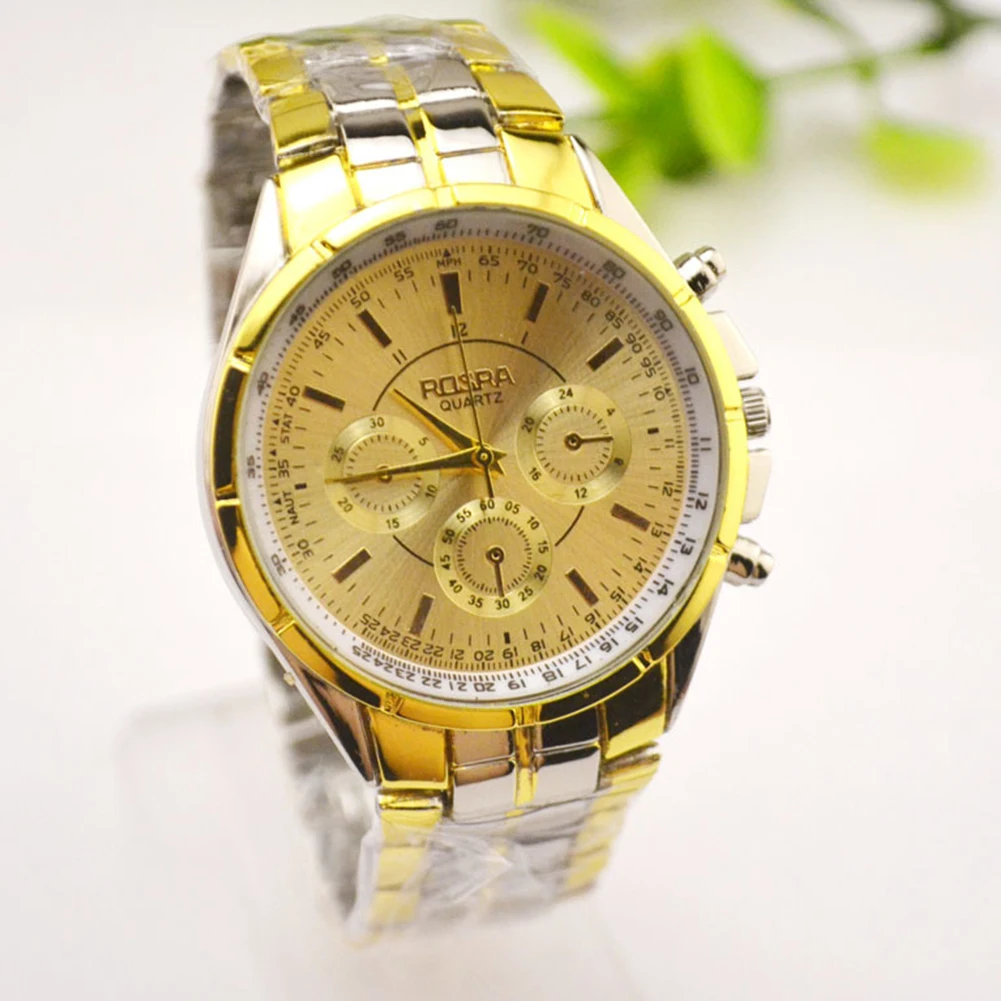 Luxury Fashion New Gold Dial Stainless Steel Date Wrist Watch Hot Analog Quartz Watches Accessories Gifts
Luxury Fashion New Gold Dial Stainless Steel Date Wrist Watch Hot Analog Quartz Watches Accessories Gifts