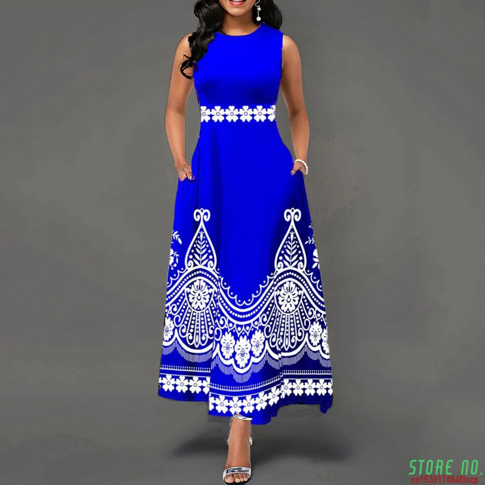 Women Dress 2021 Summer Vintage Sexy Sleeveless Long Party Vestidos De Mujer Slim Floral Print Office Ball Gown Maxi Dresses
Women Dress 2021 Summer Vintage Sexy Sleeveless Long Party Vestidos De Mujer Slim Floral Print Office Ball Gown Maxi Dresses