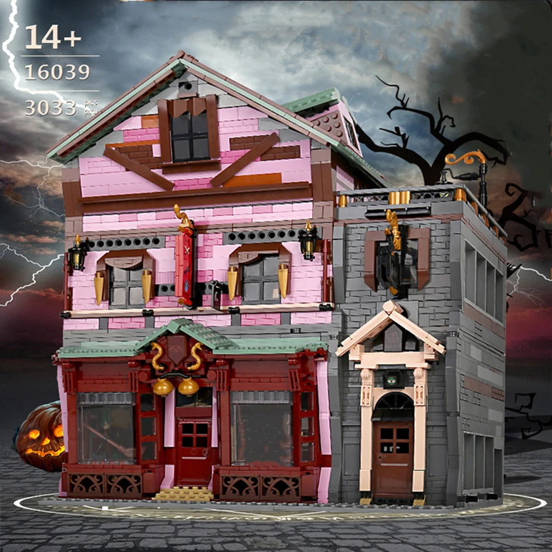 MouldKing Magic Word Quick Pitch Supplies Witch Free Lights Movie Creative Street View Building Blocks Bricks Model Toys Gifts
MouldKing Magic Word Quick Pitch Supplies Witch Free Lights Movie Creative Street View Building Blocks Bricks Model Toys Gifts