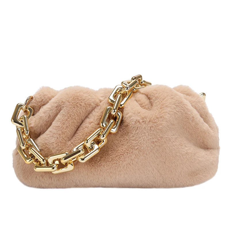 Thick Chain Armpit bag 2020 Fashion New High quality Soft Plush Women's Designer Handbag High capacity Shoulder Messenger Bag
Thick Chain Armpit bag 2020 Fashion New High quality Soft Plush Women's Designer Handbag High capacity Shoulder Messenger Bag