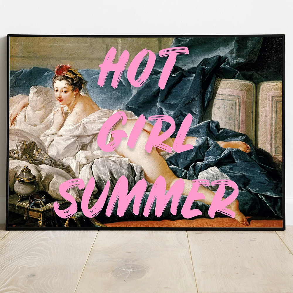 Lazy Sad Hot Girl Summer Quote Posters and Prints Feminism Retro Naked Woman Canvas Painting Wall Art Picture for Bedroom Decor
Lazy Sad Hot Girl Summer Quote Posters and Prints Feminism Retro Naked Woman Canvas Painting Wall Art Picture for Bedroom Decor