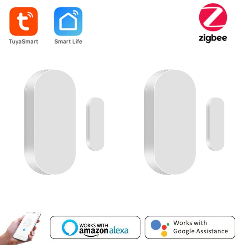 Tuya ZigBee Smart WiFi Door Sensor Door Open / Closed Detectors Wifi Home Alarm Compatible With Alexa Google Home Tuya APP
Tuya ZigBee Smart WiFi Door Sensor Door Open / Closed Detectors Wifi Home Alarm Compatible With Alexa Google Home Tuya APP