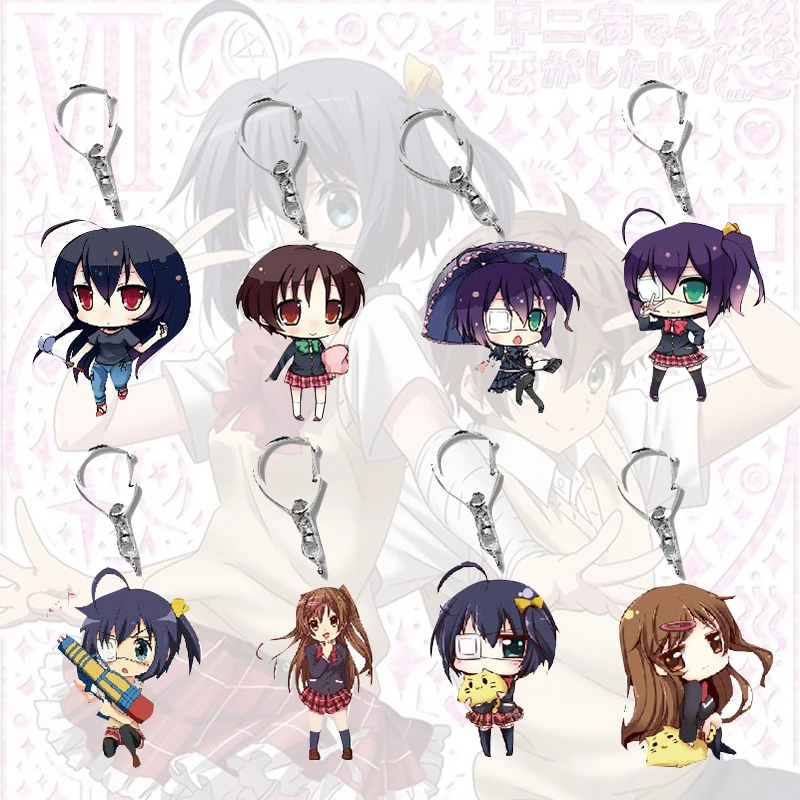 Love, Chunibyo & Other Delusions Anime Figure Acrylic Cute Key Chain Takanashi Rikka Nibutani Shinka Shichimiya Satone Ornaments
Love, Chunibyo & Other Delusions Anime Figure Acrylic Cute Key Chain Takanashi Rikka Nibutani Shinka Shichimiya Satone Ornaments