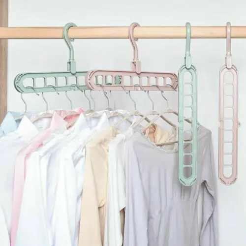 2PCS 9-Holes Rotate Anti-skid Folding Hanger Magic Hook Clothes Rack Saving Storage
2PCS 9-Holes Rotate Anti-skid Folding Hanger Magic Hook Clothes Rack Saving Storage