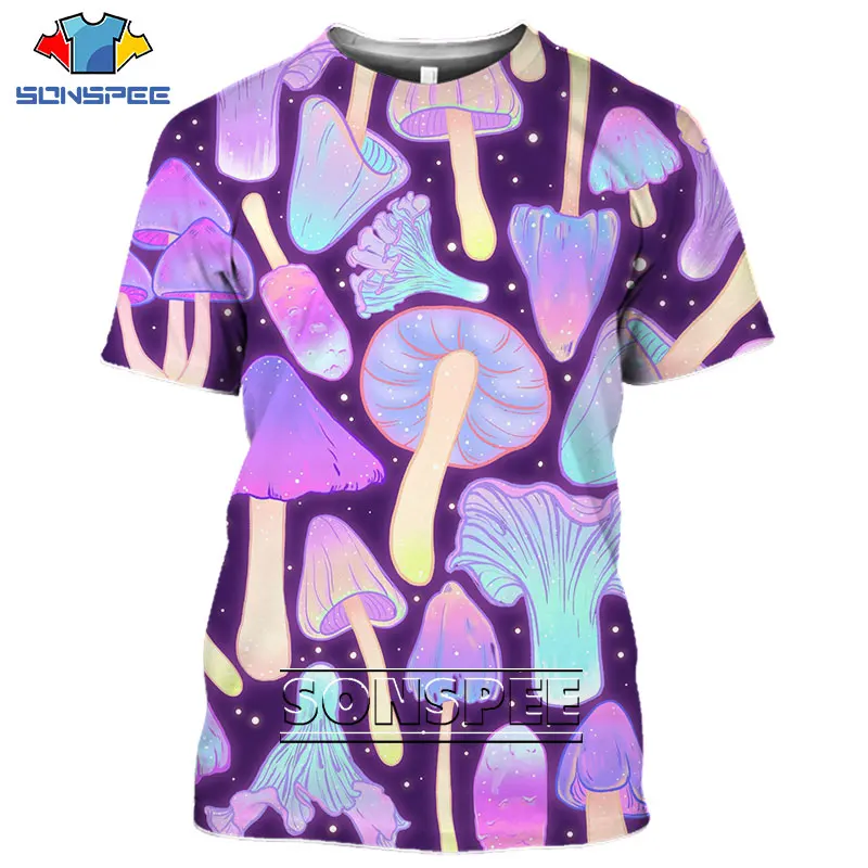 SONSPEE Mushroom T Shirt Summer Fashion Men Women Amanita Muscaria Clothes 3D Print Short Sleeve Hip Hop Top O Neck Pullover
SONSPEE Mushroom T Shirt Summer Fashion Men Women Amanita Muscaria Clothes 3D Print Short Sleeve Hip Hop Top O Neck Pullover