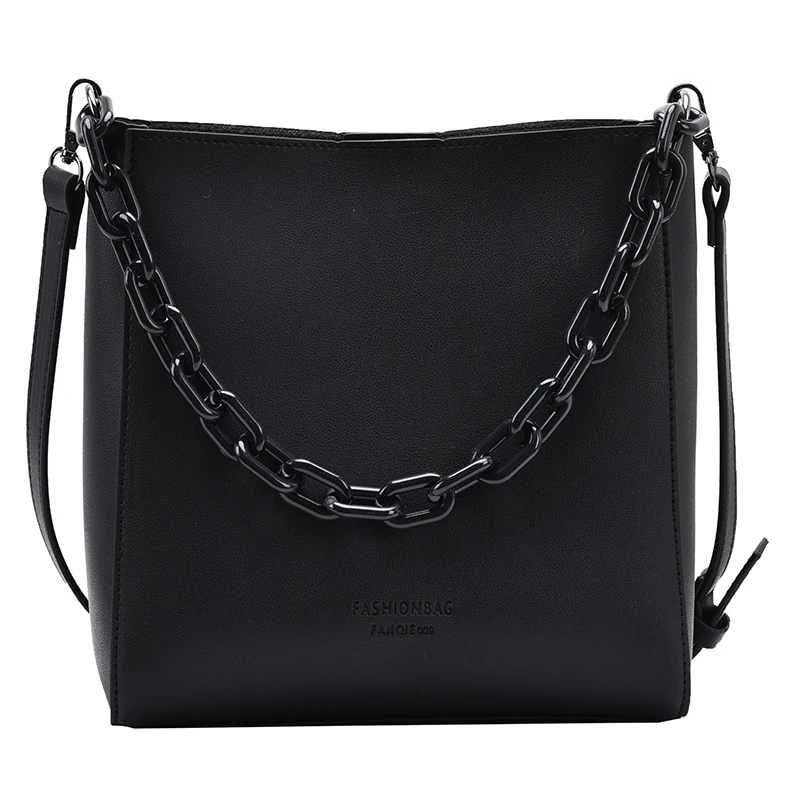 Elegant Female Chain Tote Bucket bag 2020 New High quality PU Leather Women's Designer Handbag Vintage Shoulder Messenger Bag
Elegant Female Chain Tote Bucket bag 2020 New High quality PU Leather Women's Designer Handbag Vintage Shoulder Messenger Bag