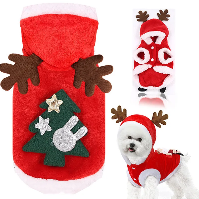 Pet clothes autumn and winter flannel warm festive clothes foreign trade dog clothes cat elk Christmas clothes
Pet clothes autumn and winter flannel warm festive clothes foreign trade dog clothes cat elk Christmas clothes