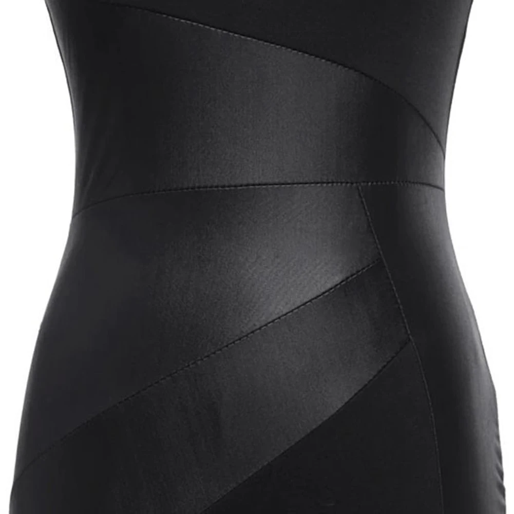 Plus Size Party Dress Women Faux Leather Patchwork OL Black Pencil Dress Sleeveless Elegant 2019 Fall Slim Bodycon Dress
Plus Size Party Dress Women Faux Leather Patchwork OL Black Pencil Dress Sleeveless Elegant 2019 Fall Slim Bodycon Dress