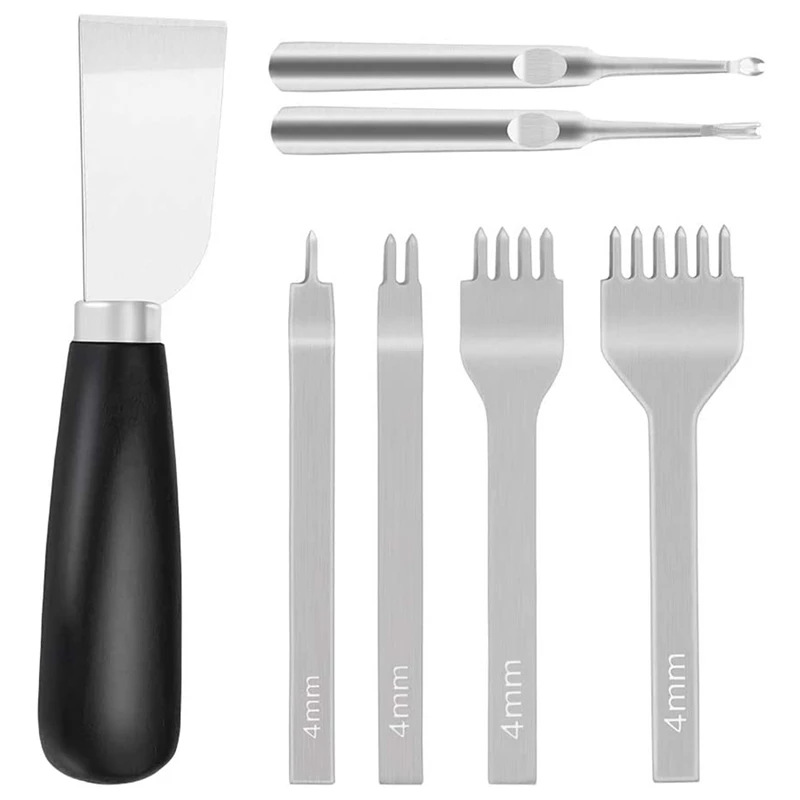 DIY Lacing Stitching Chisel Set Skiving DIY Craft Tool,Leather Craft Kits for DIY Leather Craft Cutting Stitching Sewing
DIY Lacing Stitching Chisel Set Skiving DIY Craft Tool,Leather Craft Kits for DIY Leather Craft Cutting Stitching Sewing