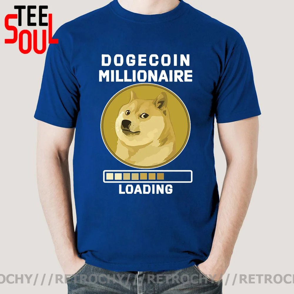 

Cryptocurrency Crypto Miner Dogecoin Millionaire Loading Tshirt Doge Coin Classic Men's Clothing Cotton Harajuku Bitcoin T Shirt