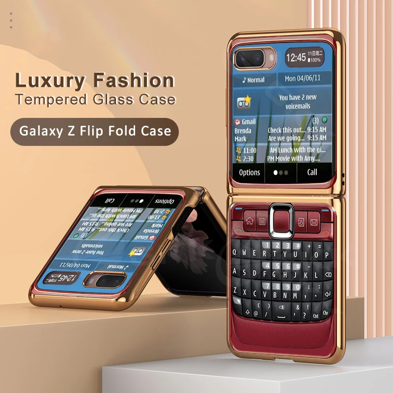 GKK Original Fold Case For Samsung Galaxy Z Flip 5G Case Luxury Tempered Glass Plating Edge Cover For Samsung Z Flip 5G Coque
GKK Original Fold Case For Samsung Galaxy Z Flip 5G Case Luxury Tempered Glass Plating Edge Cover For Samsung Z Flip 5G Coque