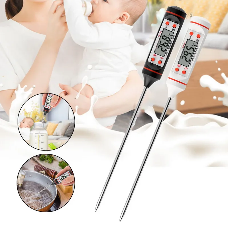 Meat Thermometer Digital BBQ Thermometer Electronic Cooking Food Thermometer Water Milk Kitchen Available In Black and White
Meat Thermometer Digital BBQ Thermometer Electronic Cooking Food Thermometer Water Milk Kitchen Available In Black and White