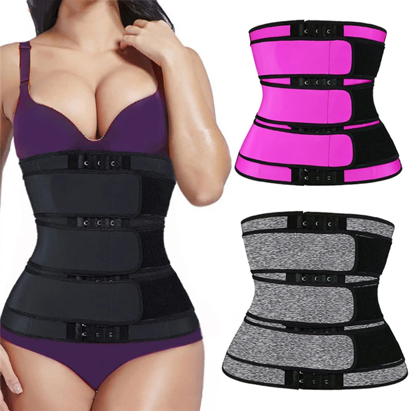 Women Slimming 3 Belt Waist Trainer Neoprene Corset Sauna Sweat Belt Body Shaper Sheath Reducing Curve Shaper Trimmer
Women Slimming 3 Belt Waist Trainer Neoprene Corset Sauna Sweat Belt Body Shaper Sheath Reducing Curve Shaper Trimmer