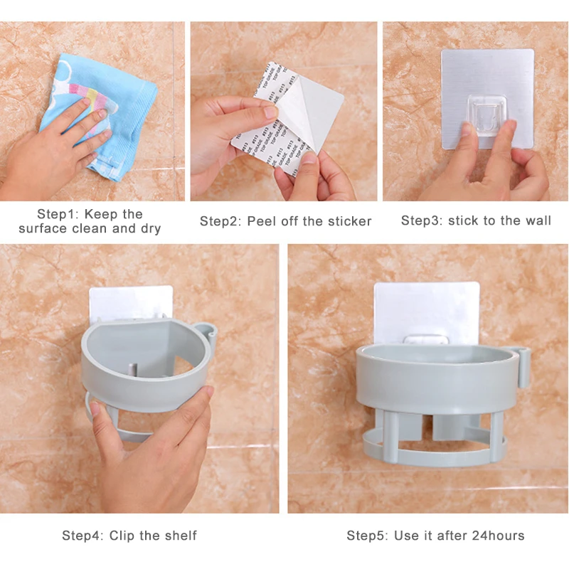 Wall-Mounted No Drilling Hair Dryer Holder Rack Plastic Storage Shelf Bathroom Organizer ABS High Quality Hairdryer Holder Shelf
Wall-Mounted No Drilling Hair Dryer Holder Rack Plastic Storage Shelf Bathroom Organizer ABS High Quality Hairdryer Holder Shelf