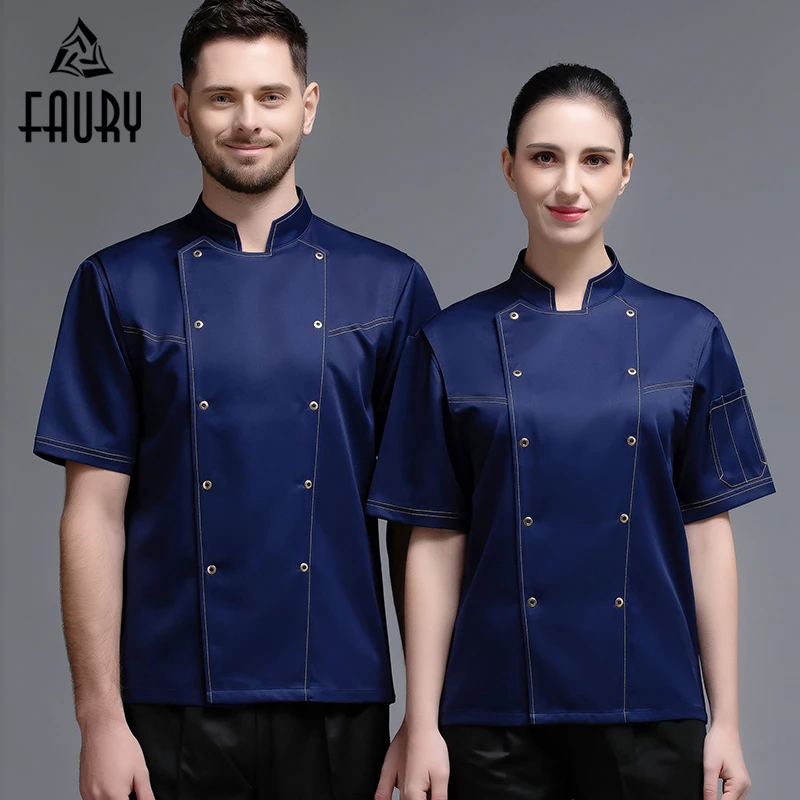 Chef Uniform Adult Restaurant Coffee Bar Kitchen Chef Jacket Short-sleeve Chef Cook Shirt Pastry Bakery Barbershop Work Clothes
Chef Uniform Adult Restaurant Coffee Bar Kitchen Chef Jacket Short-sleeve Chef Cook Shirt Pastry Bakery Barbershop Work Clothes