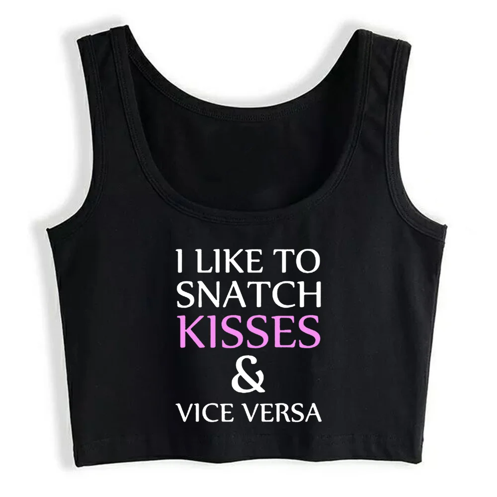 

Crop Top Women Gay Pride Lesbian Gay Women Like To Snatch Kisses Aesthetic Y2k Harajuku Gothic Tank Top Female Clothes