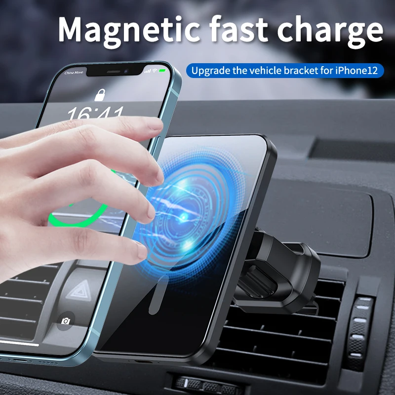 Qi Magnetic Wireless Car Charger Holder Air Vent Mount 15W Fast Charging Phone Stand For iPhone 12 11 ProMax Xiaomi 11 10 Huawei
Qi Magnetic Wireless Car Charger Holder Air Vent Mount 15W Fast Charging Phone Stand For iPhone 12 11 ProMax Xiaomi 11 10 Huawei