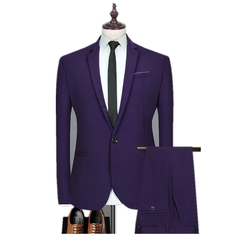 Men's suit fashion new men's business formal suit set purple wedding banquet gentleman suit dress men's suit 2 piece custom made
Men's suit fashion new men's business formal suit set purple wedding banquet gentleman suit dress men's suit 2 piece custom made