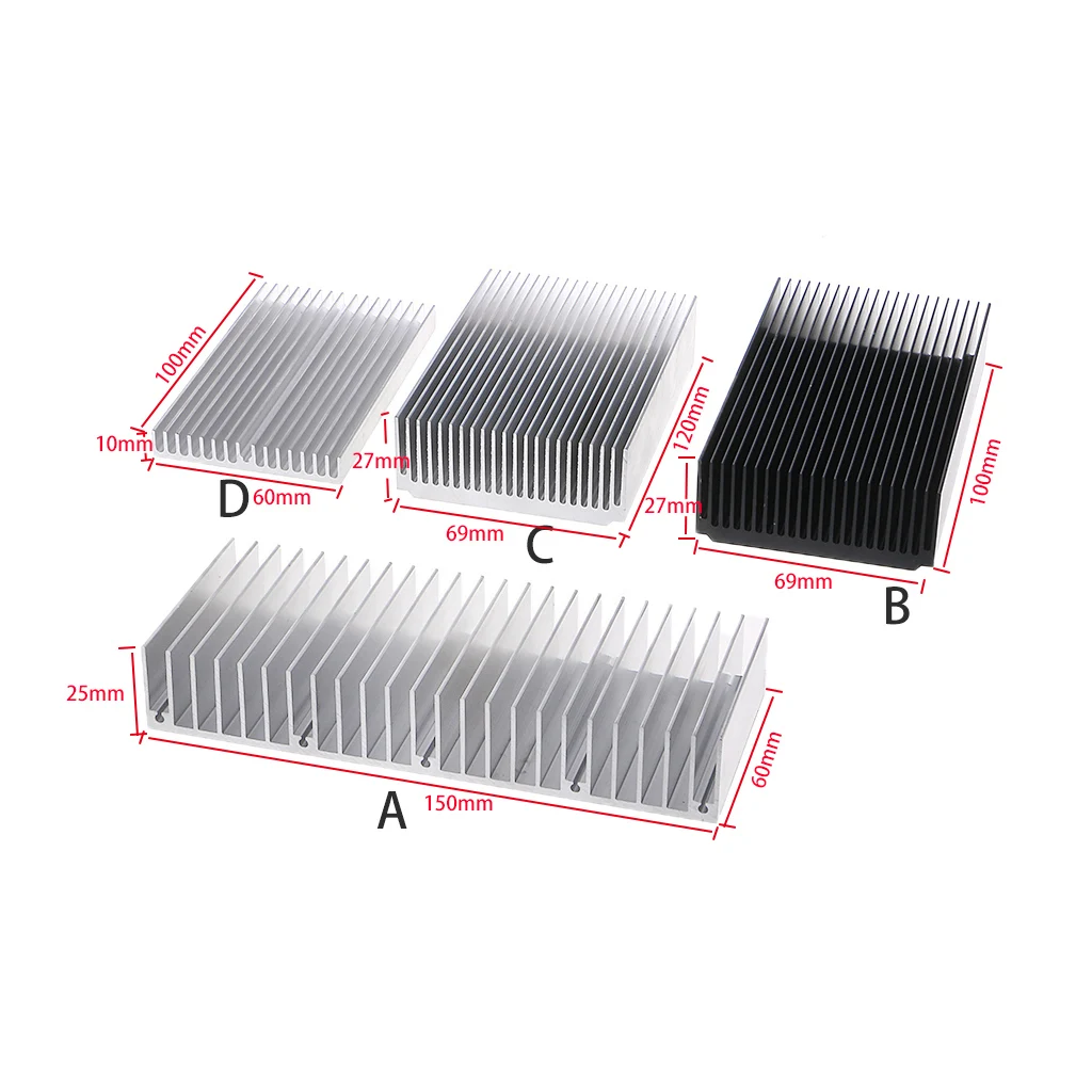 DIY Electronic Cooling StripThermal Block Extruded Aluminum Heatsink For High Power LED IC Chip Cooler Radiator Heat Sink
DIY Electronic Cooling StripThermal Block Extruded Aluminum Heatsink For High Power LED IC Chip Cooler Radiator Heat Sink