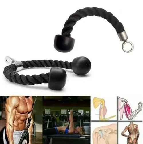 Heavy Duty Tricep Rope Abdominal Crunches Cable Pull Down Laterals Biceps Muscle Training Fitness Body Building Gym Pull Rope
Heavy Duty Tricep Rope Abdominal Crunches Cable Pull Down Laterals Biceps Muscle Training Fitness Body Building Gym Pull Rope