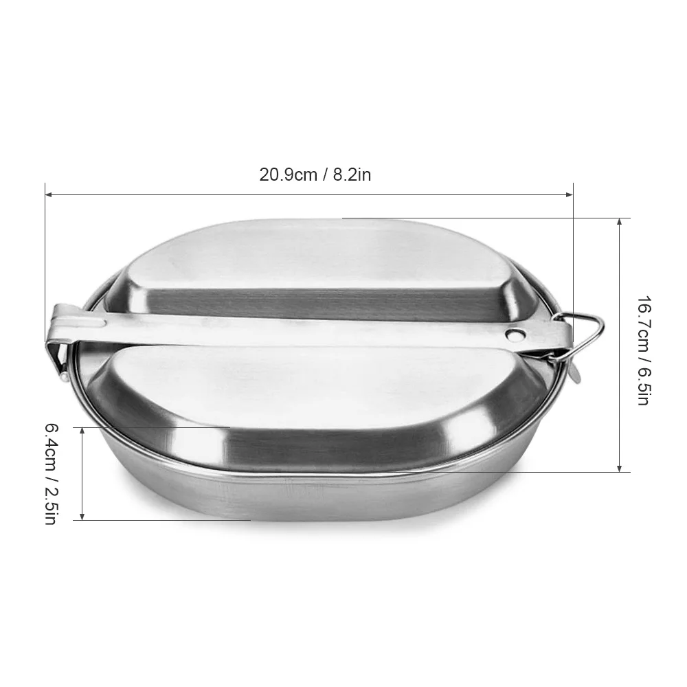 2 In 1 Frying Pan Ad Plate Camping Mess Kit Outdoor Travel Cookware Military Cooking Pan Box Metal
2 In 1 Frying Pan Ad Plate Camping Mess Kit Outdoor Travel Cookware Military Cooking Pan Box Metal