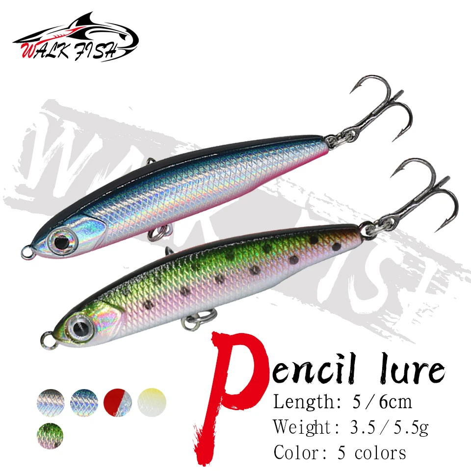 WALK FISH 1 шт., 3,5 г, 5,5 г, мини-карандаш в виде гольяна, жесткая приманка для рыбалки для дайвинга, тонущие тройные Крючки, искусственные элементы
WALK FISH 1 шт., 3,5 г, 5,5 г, мини-карандаш в виде гольяна, жесткая приманка для рыбалки для дайвинга, тонущие тройные Крючки, искусственные элементы