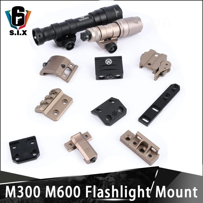 Держатель тактического фонаря рельсовый Пикатинни 20 мм для Surefir Airsoft M300 M600 M600DF Scout Light для M LOK Keymod Rail Light Mount 
Держатель тактического фонаря рельсовый Пикатинни 20 мм для Surefir Airsoft M300 M600 M600DF Scout Light для M LOK Keymod Rail Light Mount