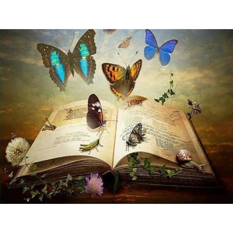 5D DIY Diamond Painting Book Butterfly Diamond Painting Cross Stitch Square Diamond Mosaic Decorative Art
5D DIY Diamond Painting Book Butterfly Diamond Painting Cross Stitch Square Diamond Mosaic Decorative Art