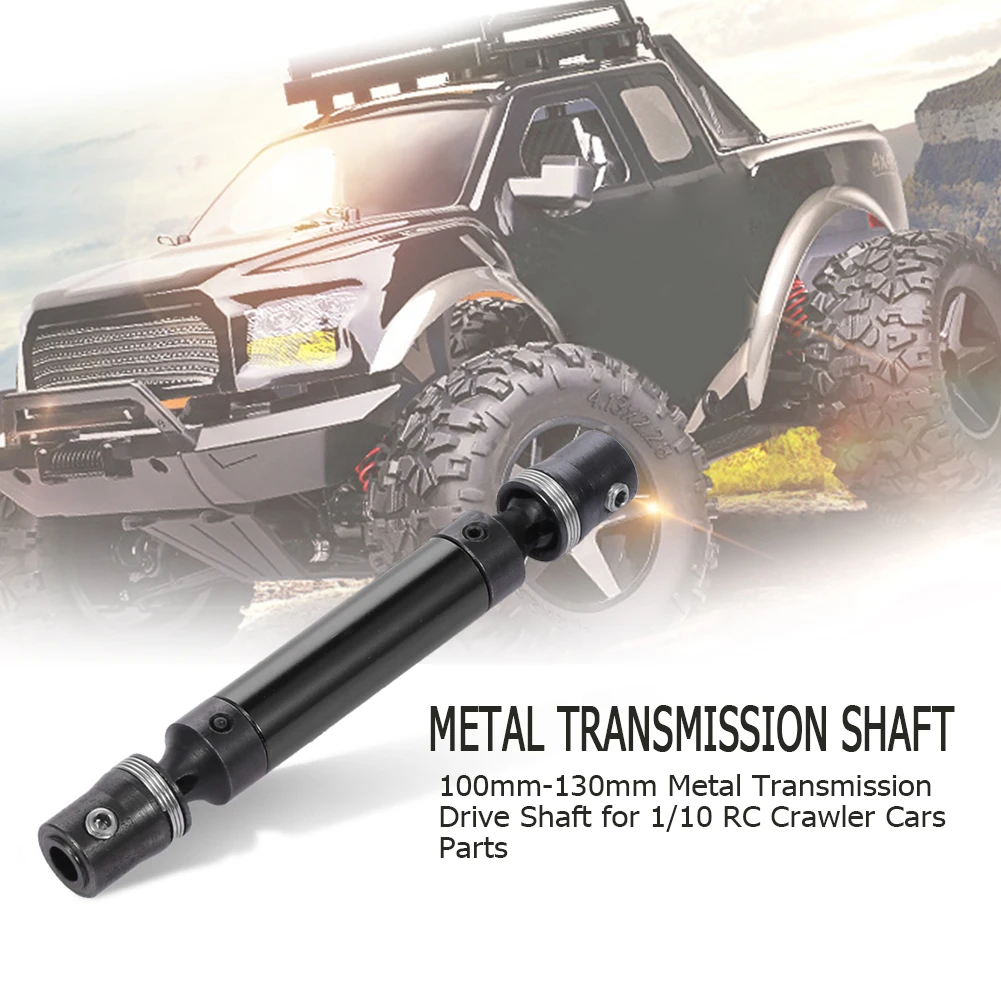 97mm/100mm/110mm/121mm Metal Drive Shaft for 1/10 RC Crawler Cars Traxxas TRX4 Remote Control Toys Replace Accessories
97mm/100mm/110mm/121mm Metal Drive Shaft for 1/10 RC Crawler Cars Traxxas TRX4 Remote Control Toys Replace Accessories