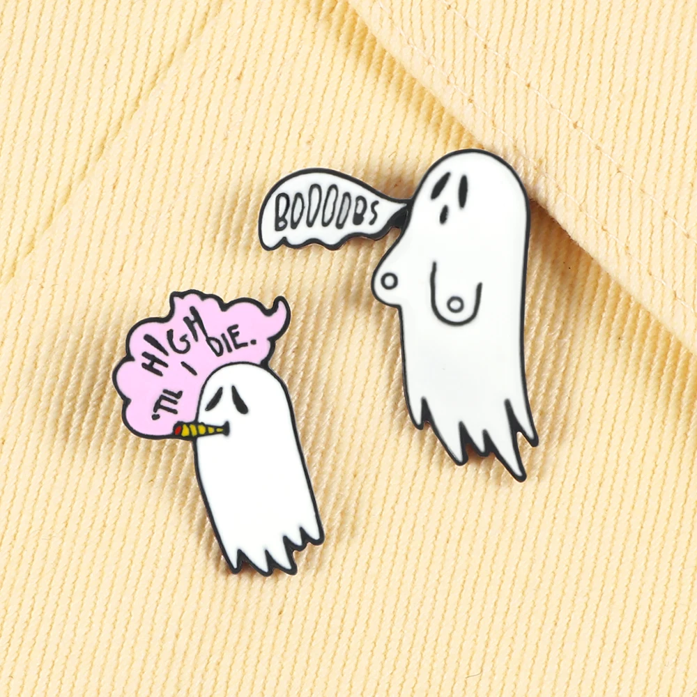 Cute Smoking Boo Ghost Enamel Pin Brooch Cartoon Women Men Denim Jackets Lapel Pins Backpack Badges Kids Fashion Jewelry Gifts
Cute Smoking Boo Ghost Enamel Pin Brooch Cartoon Women Men Denim Jackets Lapel Pins Backpack Badges Kids Fashion Jewelry Gifts