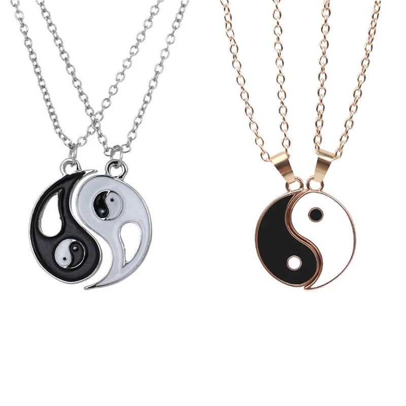 2 Pcs/set Best Friends Couple Necklaces Yin Yang Charm Pendant Necklace Jewelry for Lovers Sisters Women Men Valentine's Gift
2 Pcs/set Best Friends Couple Necklaces Yin Yang Charm Pendant Necklace Jewelry for Lovers Sisters Women Men Valentine's Gift