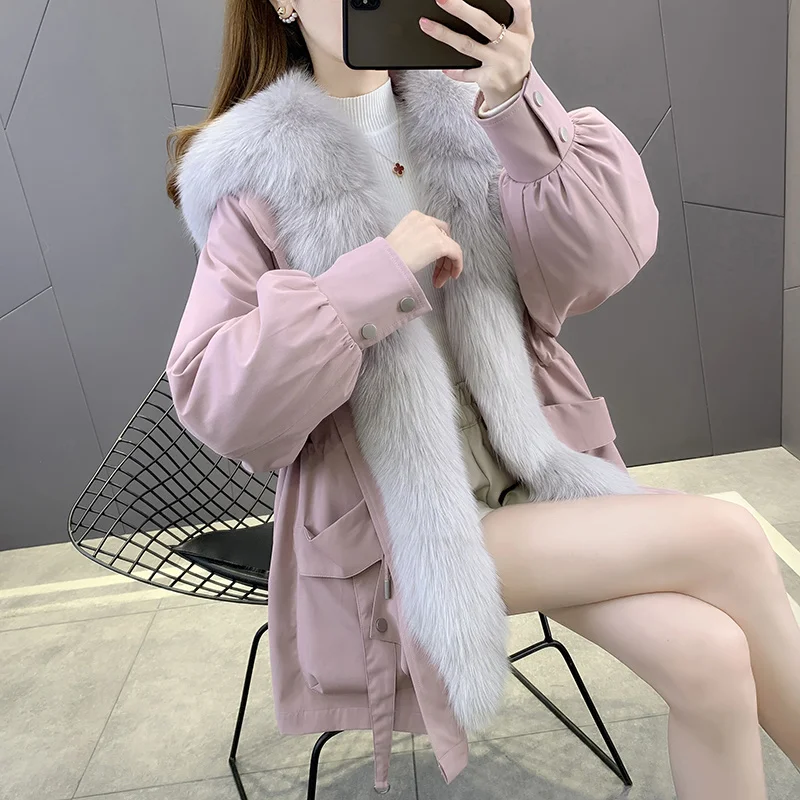 Новинка Зима 2021 пальто из меха кролика рекс из лисьего меха верхнее и длинное пальто для молодых женщин
Новинка Зима 2021 пальто из меха кролика рекс из лисьего меха верхнее и длинное пальто для молодых женщин