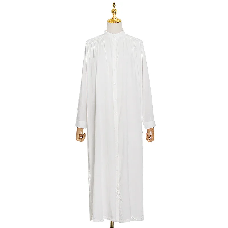 New fashion casual Joker v-neck long sleeve Joker two sides slit shirt long dress
New fashion casual Joker v-neck long sleeve Joker two sides slit shirt long dress