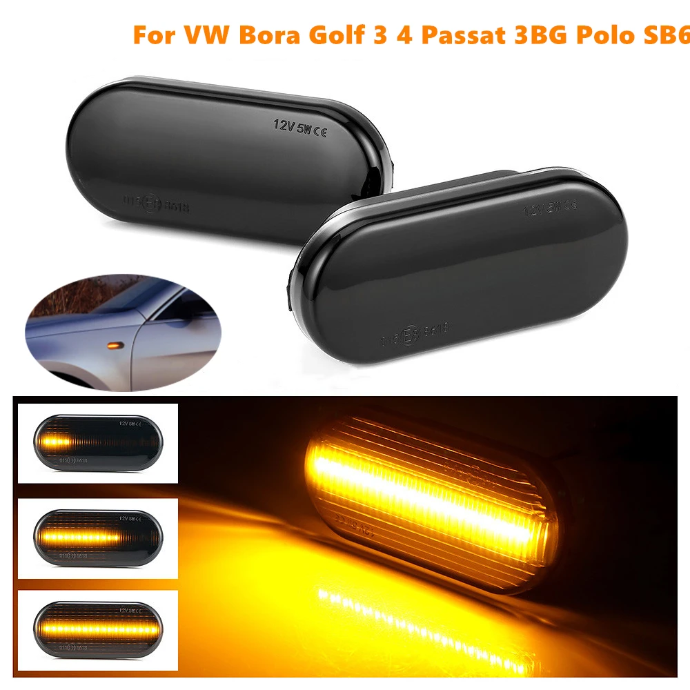 2pcs LED Dynamic Side Marker Turn Signal Light for Volkswagen VW Bora Golf 3 4 Passat 3BG Polo SB6 Sequential Blinker Light LED
2pcs LED Dynamic Side Marker Turn Signal Light for Volkswagen VW Bora Golf 3 4 Passat 3BG Polo SB6 Sequential Blinker Light LED