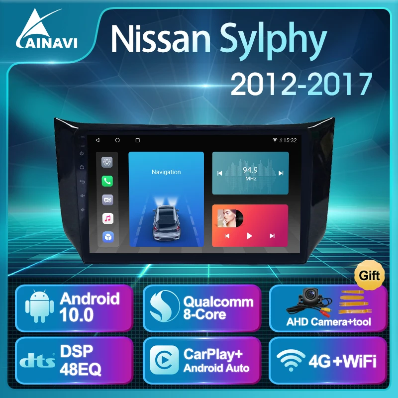 Автомобильный радиоприемник AI Voice Android 10,0 QLED для Nissan Sylphy 2012-2017, автомобильный стерео Мультимедийный видеоплеер, навигация DSP 48EQ Carplay
Автомобильный радиоприемник AI Voice Android 10,0 QLED для Nissan Sylphy 2012-2017, автомобильный стерео Мультимедийный видеоплеер, навигация DSP 48EQ Carplay