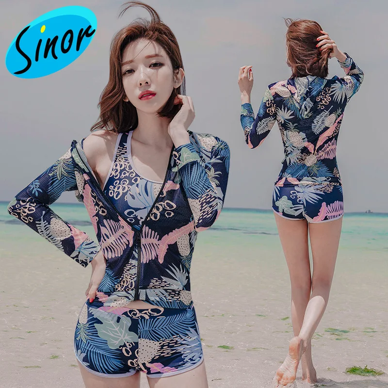 Women's Korean-Style Split Boxer Sports Three-Piece Long-Sleeved Sun-Protective Clothing Hoodie plus Size Belly Covering
Women's Korean-Style Split Boxer Sports Three-Piece Long-Sleeved Sun-Protective Clothing Hoodie plus Size Belly Covering