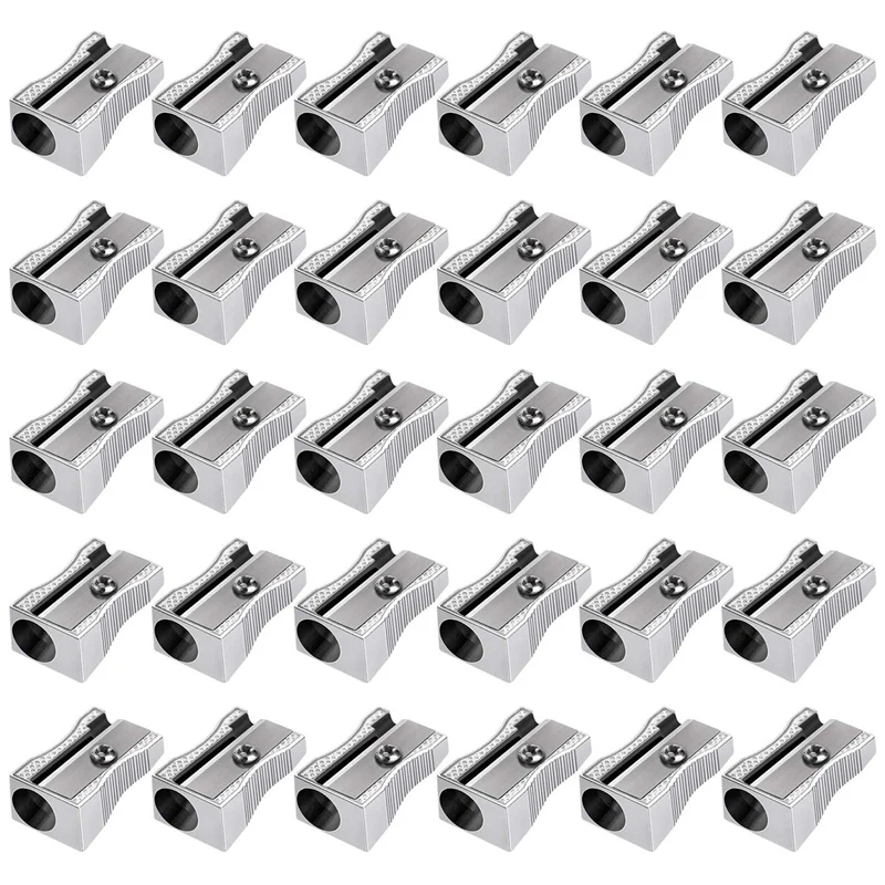 48 Pack Metal Mini Pencil Sharpeners Bulk Handheld Silver Single Hole Aluminum Alloy Handheld Sharpener Manual Pencil
48 Pack Metal Mini Pencil Sharpeners Bulk Handheld Silver Single Hole Aluminum Alloy Handheld Sharpener Manual Pencil
