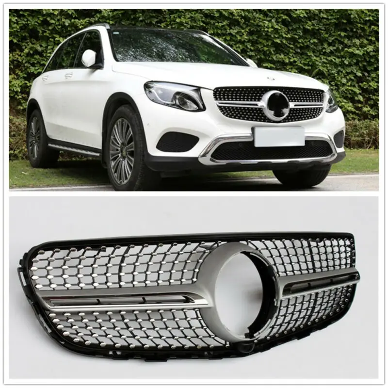 Diamonds Replacement ABS Front Bumper Radiator Grille Grill Fit For Mercedes GLC-Class GLC X253 C253 W253 16-19 Black Silver
Diamonds Replacement ABS Front Bumper Radiator Grille Grill Fit For Mercedes GLC-Class GLC X253 C253 W253 16-19 Black Silver