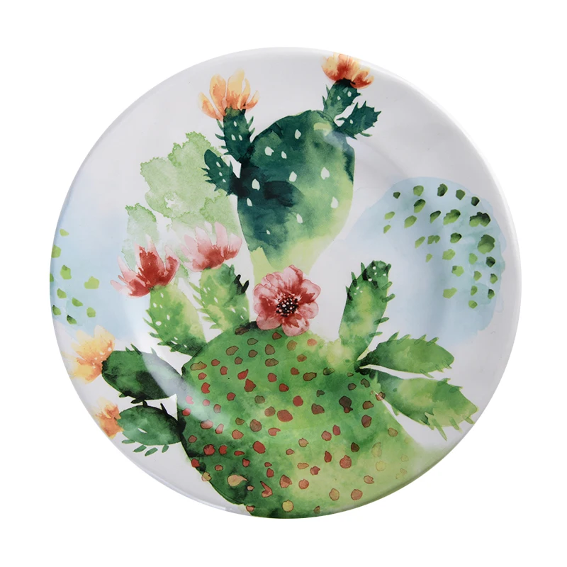 Креативная керамическая посуда FANCITY Западная обеденная тарелка с цветком