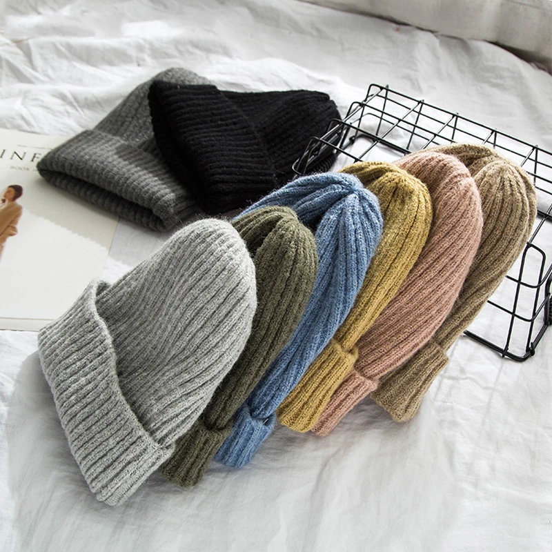 Knitted Caps 2021 Winter New Women Woolen Knit Hat Beanie Casual Warm Soft Thick Loose Cap Ski Cap Hats For Women
Knitted Caps 2021 Winter New Women Woolen Knit Hat Beanie Casual Warm Soft Thick Loose Cap Ski Cap Hats For Women