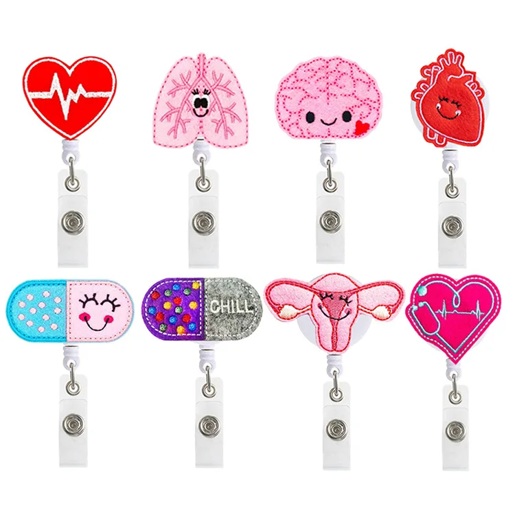 Nurse Badge Reels Heart Retractable Badge Holder Cute Nursing Name ID Badge Holders with Alligator Clip for Nurse Doctor
Nurse Badge Reels Heart Retractable Badge Holder Cute Nursing Name ID Badge Holders with Alligator Clip for Nurse Doctor