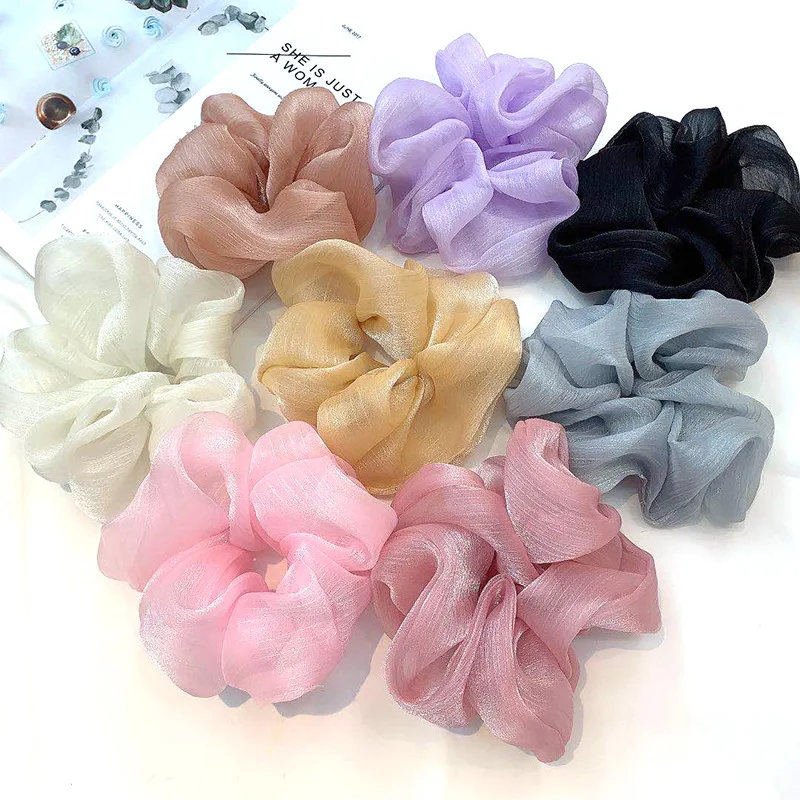 Резинка для волос из органзы, сетчатая, большого размера, для девочек, Женский хвостик 
Резинка для волос из органзы, сетчатая, большого размера, для девочек, Женский хвостик